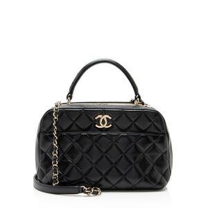 Chanel Lambskin Trendy CC Small Bowling Satchel